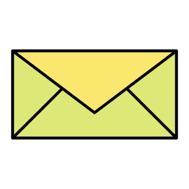 zarf e- posta simgesi vektör illüstrasyon grafik tasarımı