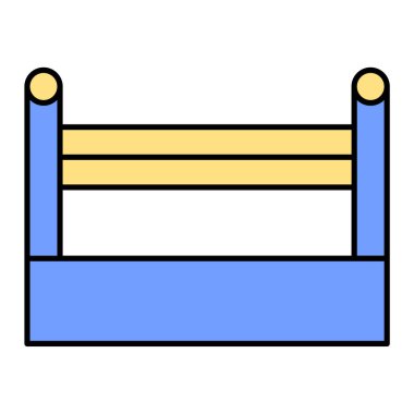 çit simgesi vektör illüstrasyonu