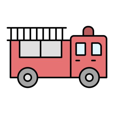 van vektörü düz renk simgesi