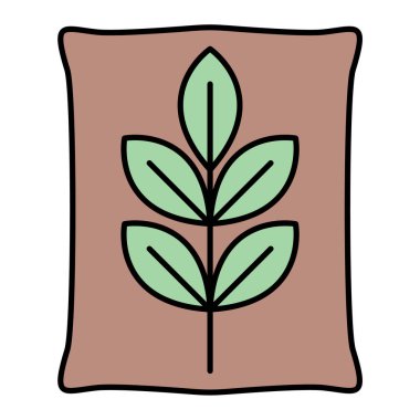 Beyaz arkaplanda yeşil bir saksı