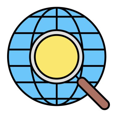 genel arama simgesi vektör illüstrasyonu