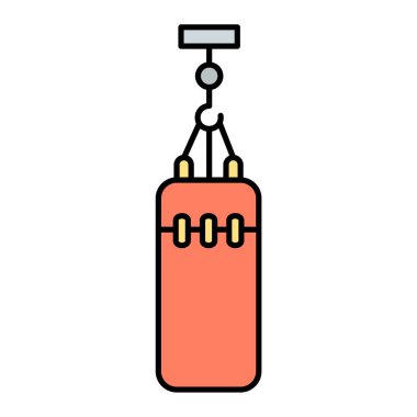 Boks eldiveni ikonu. Beyaz arkaplanda izole edilmiş web tasarımı için spor ekipmanları vektör illüstrasyon sembolü