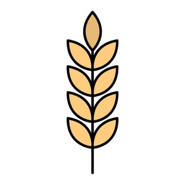 Buğday simgesi vektör çizimi