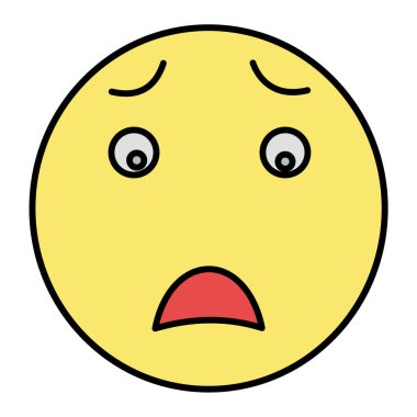 emoji. Web simgesi basit illüstrasyon