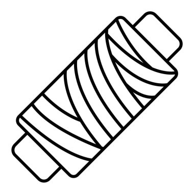 Bir koni simgesinin vektör illüstrasyonu