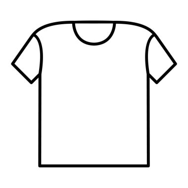 t-shirt simgesi, vektör illüstrasyonu