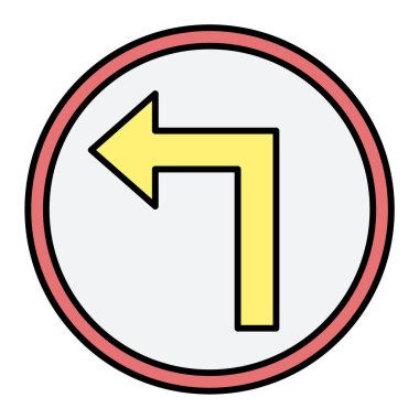 Ok işareti simgesi. yön sembolü  