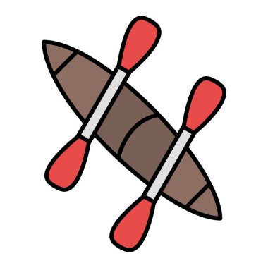 Çizgi film teknesinin vektör çizimi