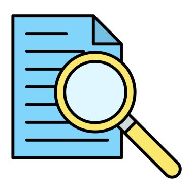 Büyüteci olan büyüteç ve arama vektörü simgesi