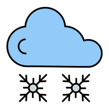 Hava durumu. Web simgesi basit illüstrasyon