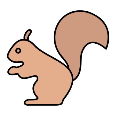 sevimli hayvan çizgi vektör çizim grafik tasarım