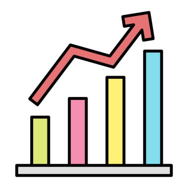 iş grafiği vektör illüstrasyonu