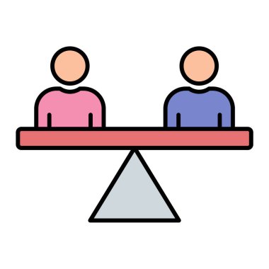 İnsan simgesinin vektör illüstrasyonu