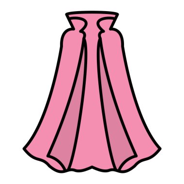 Bir kadın elbisesinin vektör çizimi