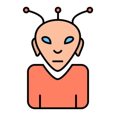 robot ikon vektör illüstrasyonu