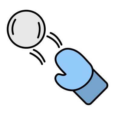 Çizgi film simgesinin vektör çizimi