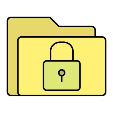 asma kilit ikon vektör çizimi