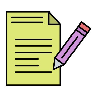 belge simgesi vektör illüstrasyonu