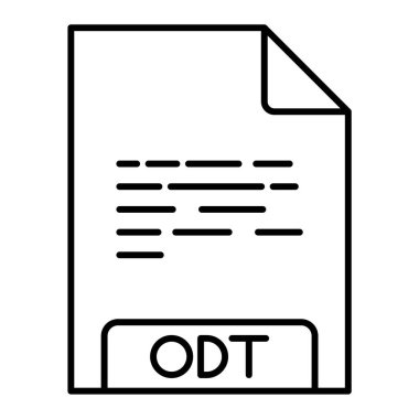 dosya biçimi simgesi, vektör illüstrasyonu