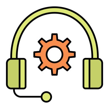 Destek. Web simgesi basit tasarım