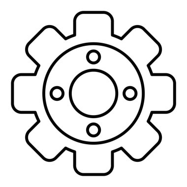 Çarklı. Web simgesi basit illüstrasyon