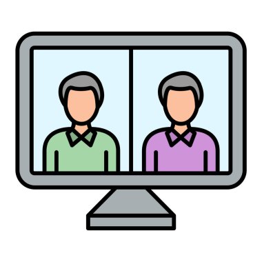 kullanıcı. Web simgesi basit illüstrasyon