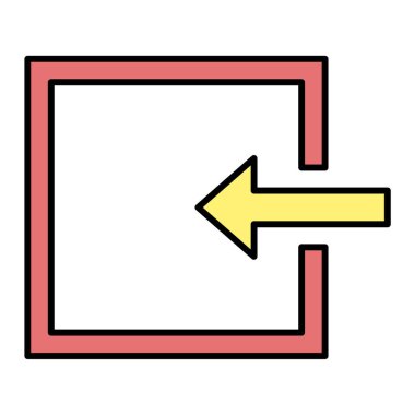 Ok işareti simgesi. yön sembolü  