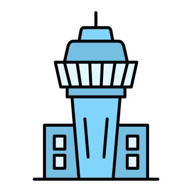 deniz feneri ikonu vektör illüstrasyonu