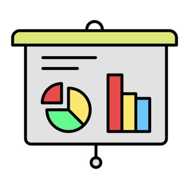 iş grafiği vektör illüstrasyonu