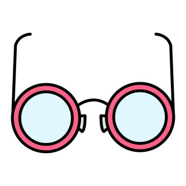 gözlük ikonu vektör illüstrasyonu