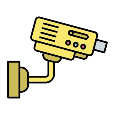 Çizgi film modern kameranın vektör çizimi