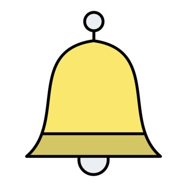 Zil. Web simgesi basit illüstrasyon