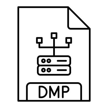dosya biçimi simgesi, vektör illüstrasyonu