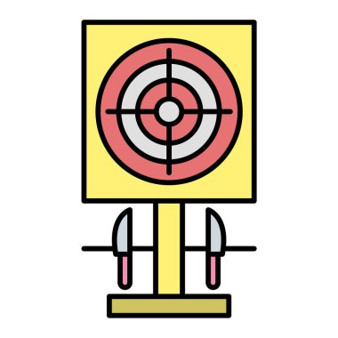 hedef simge vektör illüstrasyonu