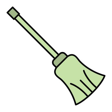 Elle çizilmiş lastik eldivenler kürek ve tırmık vektör çizimi