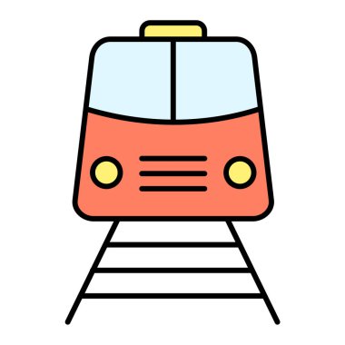 tren simgesi vektör illüstrasyonu