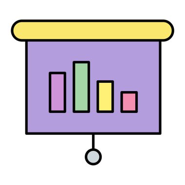 iş grafiği vektör illüstrasyonu