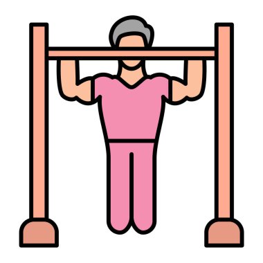 fitness ve egzersiz vektörü çizimi