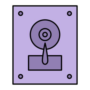 Seo ve teknoloji simgesinin vektör illüstrasyonu