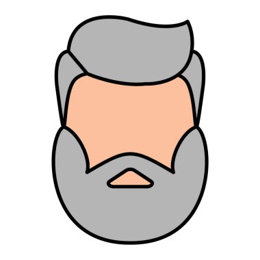 Man avatar karakter vektör çizimi tasarımı