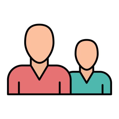 insanlar simge vektör illüstrasyonu