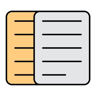 dosya belgesi simgesi, vektör illüstrasyonu