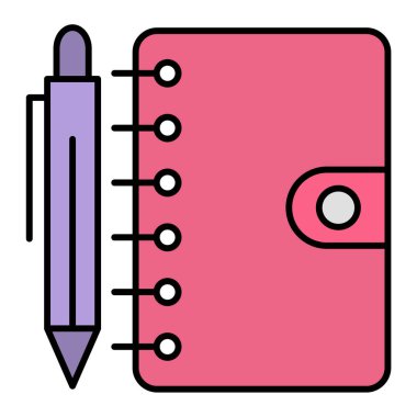 Kalem. Web simgesi basit illüstrasyon