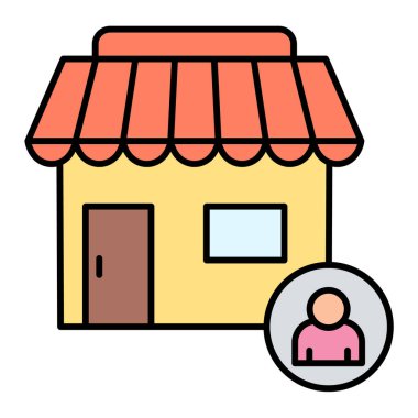 Bir depolama simgesinin vektör çizimi