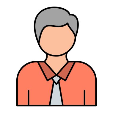 İş adamı avatar simgesi vektör illüstrasyon tasarımı