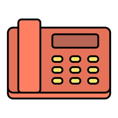 Telefon simgesi vektör illüstrasyonu