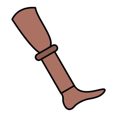 Çizgi film eski hançerinin vektör çizimi