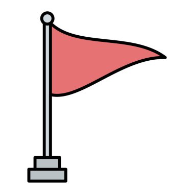 İrlanda vektör illüstrasyonunun bayrağı