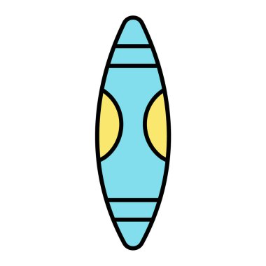 sörf tahtası simgesi vektör illüstrasyon tasarımı