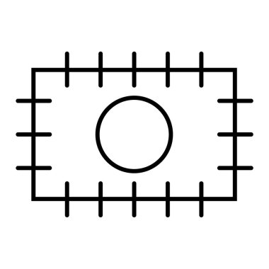 futbol ikonu vektör illüstrasyonu